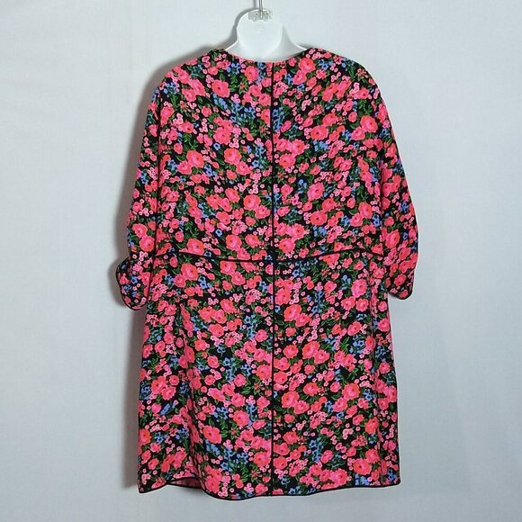 Marc Jacobs Shift Dress Black Multi Size 0 New NWT Floral - Picture 4 of 4